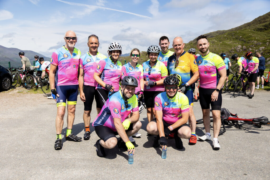 Ring of Kerry Cyclists posing for a photo during the cycle